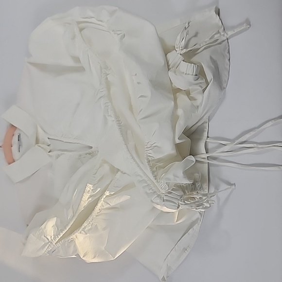 FASHION NOVA Womens SARIYAH POPLIN CROP TOP SHIRT WHITE SIZE 2X *NEW* - Picture 8 of 9